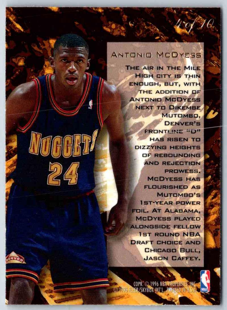 1995 Flair Antonio McDyess