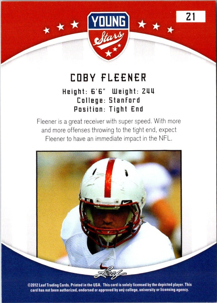 2012 Leaf Young Stars Coby Fleener