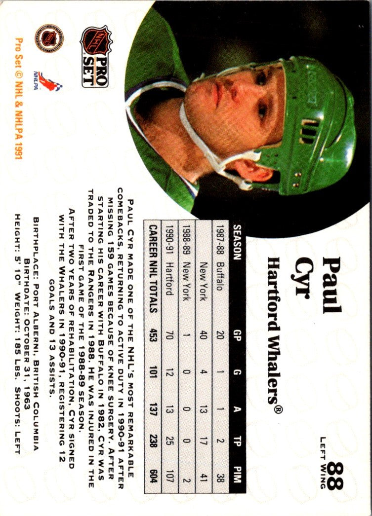 1991 Pro Set French Paul Cyr