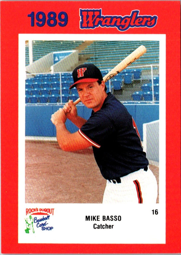 1989 Rock's Dugout Wichita Wranglers Red Border Mike Basso #NNO