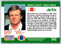 1990 Pro Set Bruce Coslet #242