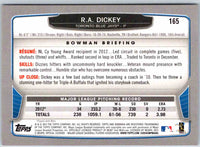 2013 Bowman R.A. Dickey #165