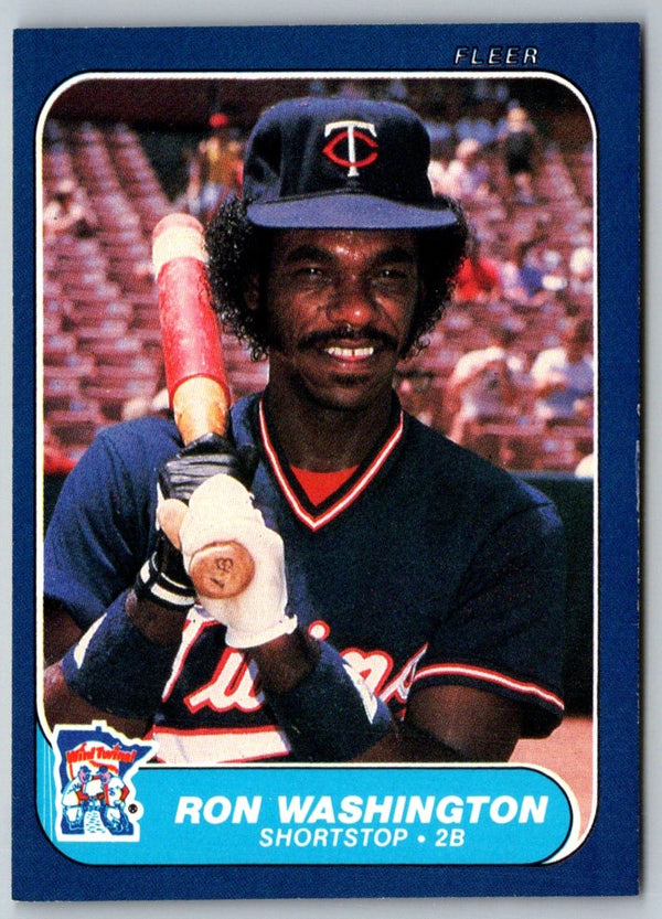 1986 Fleer Ron Washington #409