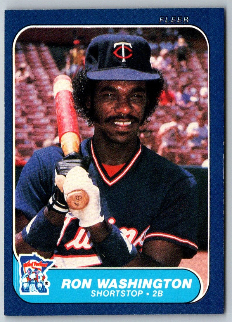 1986 Fleer Ron Washington