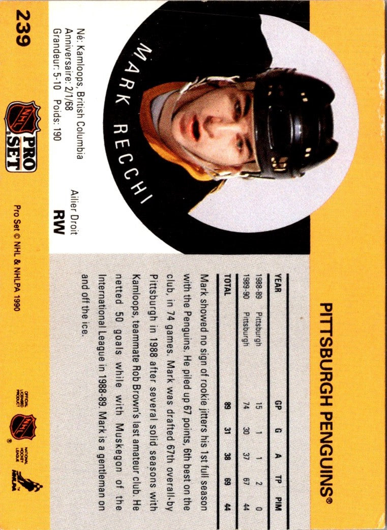 1990 Pro Set Mark Recchi