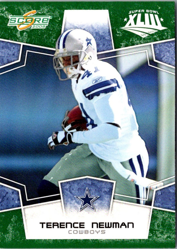 2008 Score Super Bowl XLIII Terence Newman #84