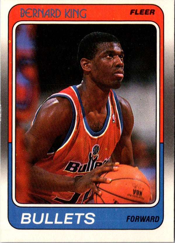 1988 Fleer Bernard King #116