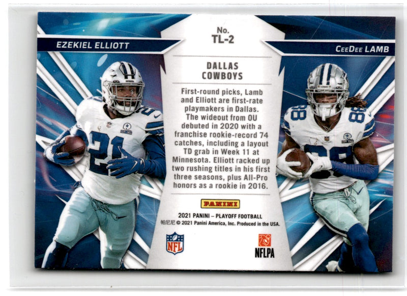 2021 Panini Playoff Thunder & Lightning CeeDee Lamb/Ezekiel Elliott