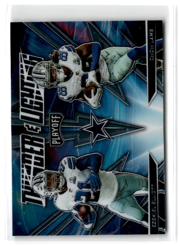 2021 Panini Playoff Thunder & Lightning CeeDee Lamb/Ezekiel Elliott #TL-2