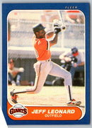 1986 Fleer Jeff Leonard