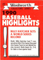 1991 Topps Woolworth Baseball Highlights Billy Hatcher #27