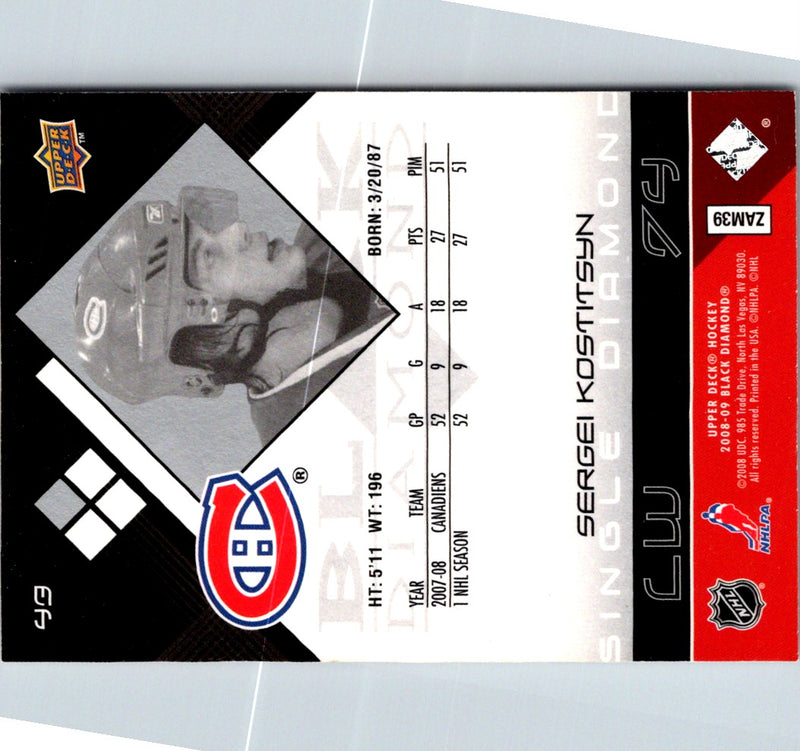 2008 Upper Deck Black Diamond Sergei Kostitsyn