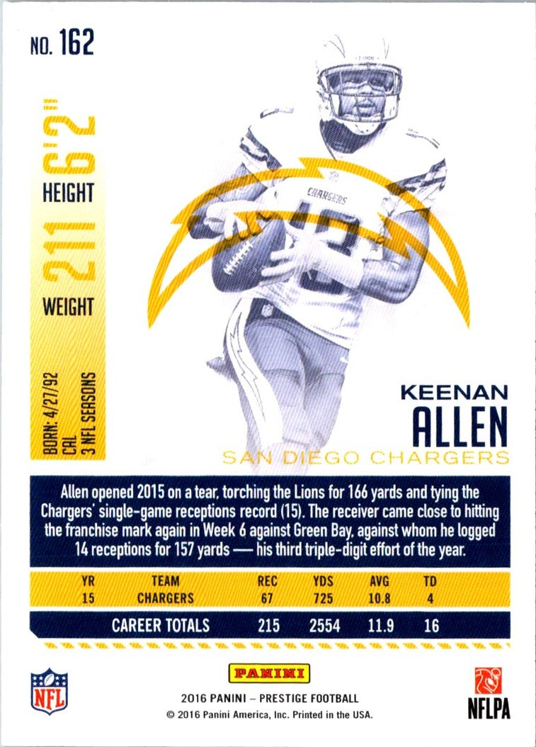 2016 Panini Prestige Keenan Allen