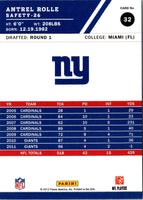2012 Score Antrel Rolle #32