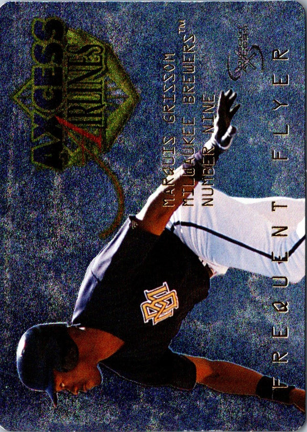 1998 SkyBox Dugout Axcess Frequent Flyers Marquis Grissom #FF5