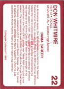 1986 Indiana Hoosiers Greats I Landon Turner