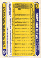 1987 O-Pee-Chee Gary Matthews #390