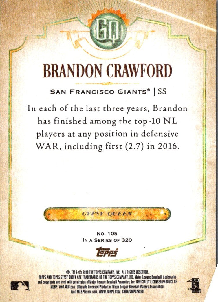 2017 Topps Brandon Crawford