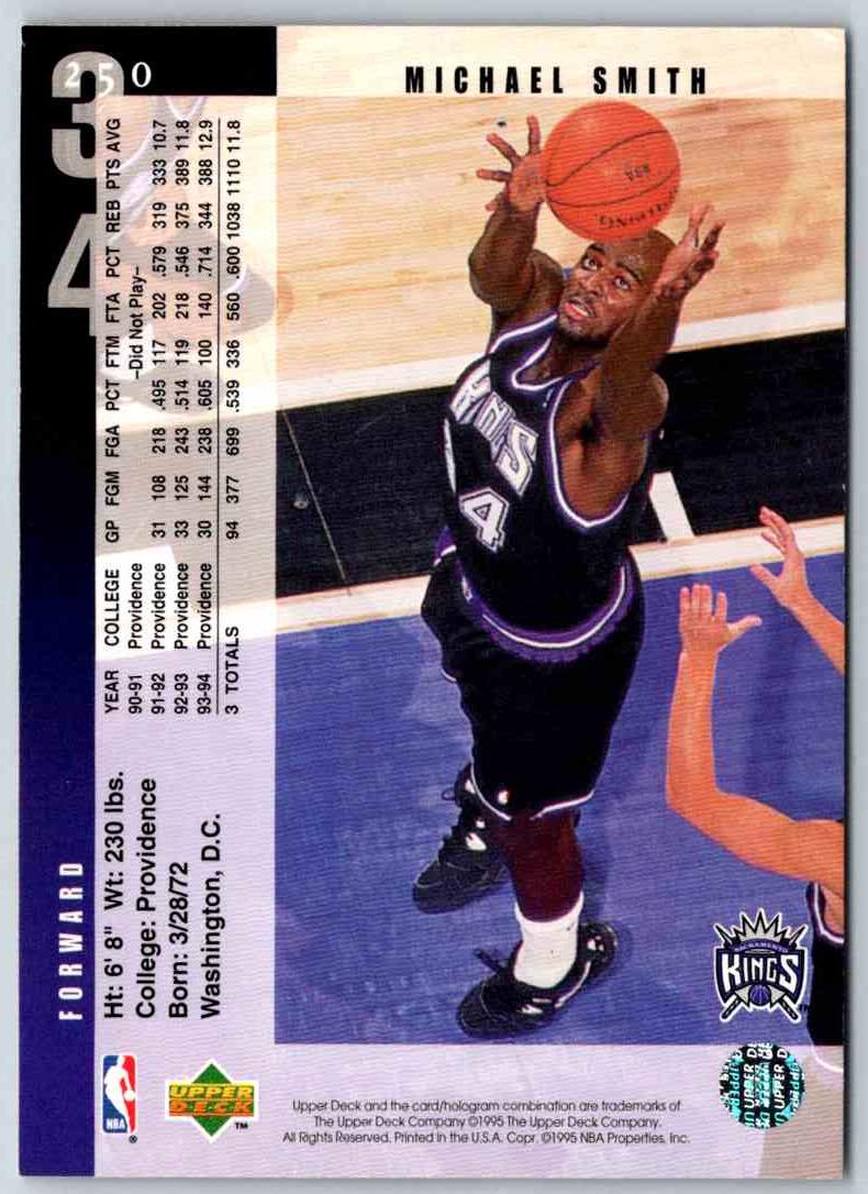 1995 Upper Deck Michael Smith