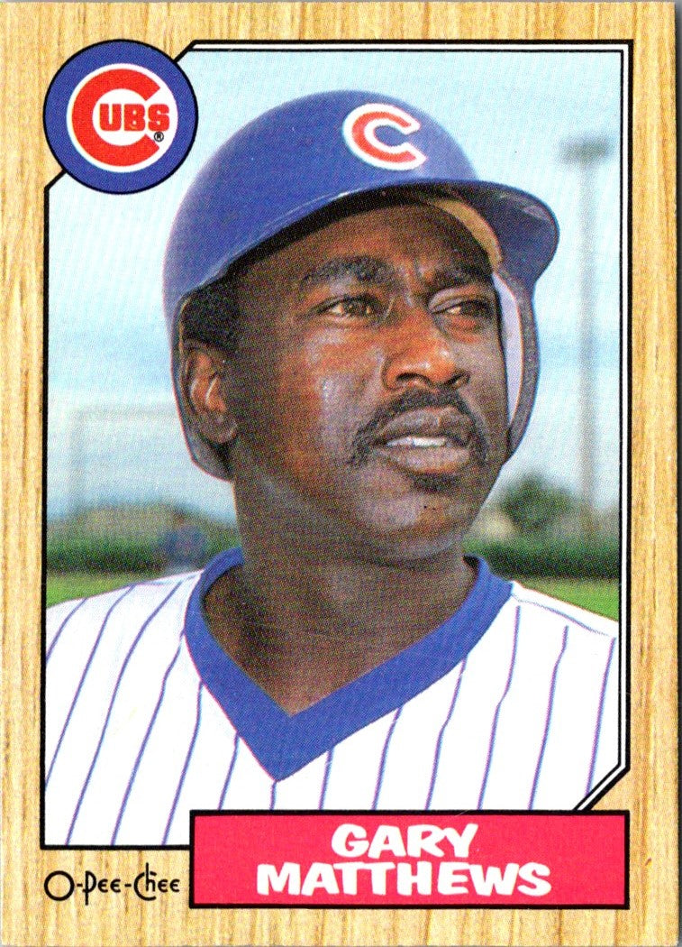 1987 O-Pee-Chee Gary Matthews