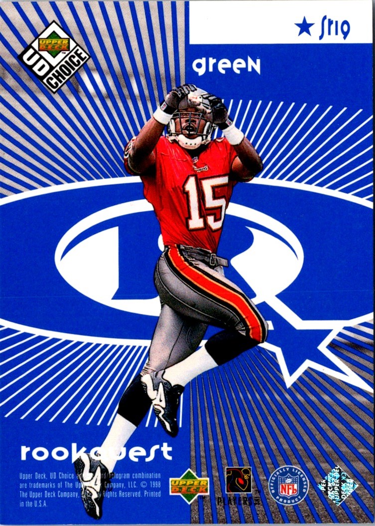 1998 UD Choice StarQuest/RookQuest Green Andre Rison/Jacquez Green