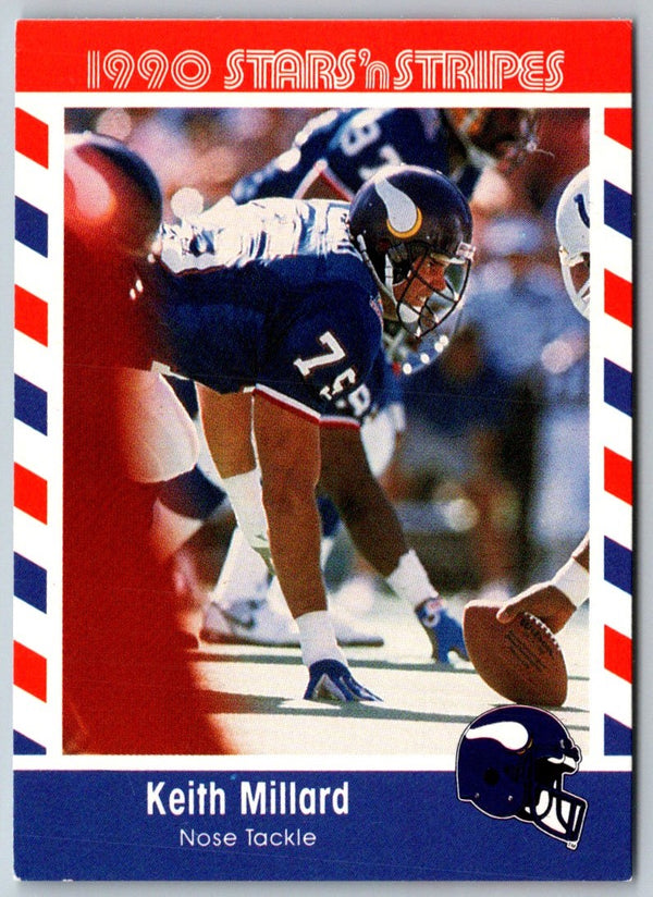 1990 Asher Candy Stars 'n Stripes Keith Millard #68