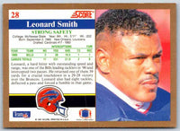 1991 Score Leonard Smith #28