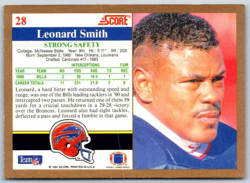 1991 Score Leonard Smith