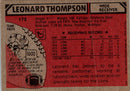 1980 Topps Leonard Thompson