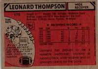 1980 Topps Leonard Thompson #172 Rookie NM-MT
