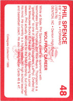 1989 Collegiate Collection North Carolina State's Finest Phil Spence #48