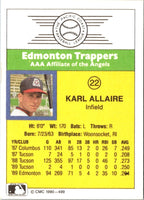 1990 CMC Edmonton Trappers Karl Allaire #22