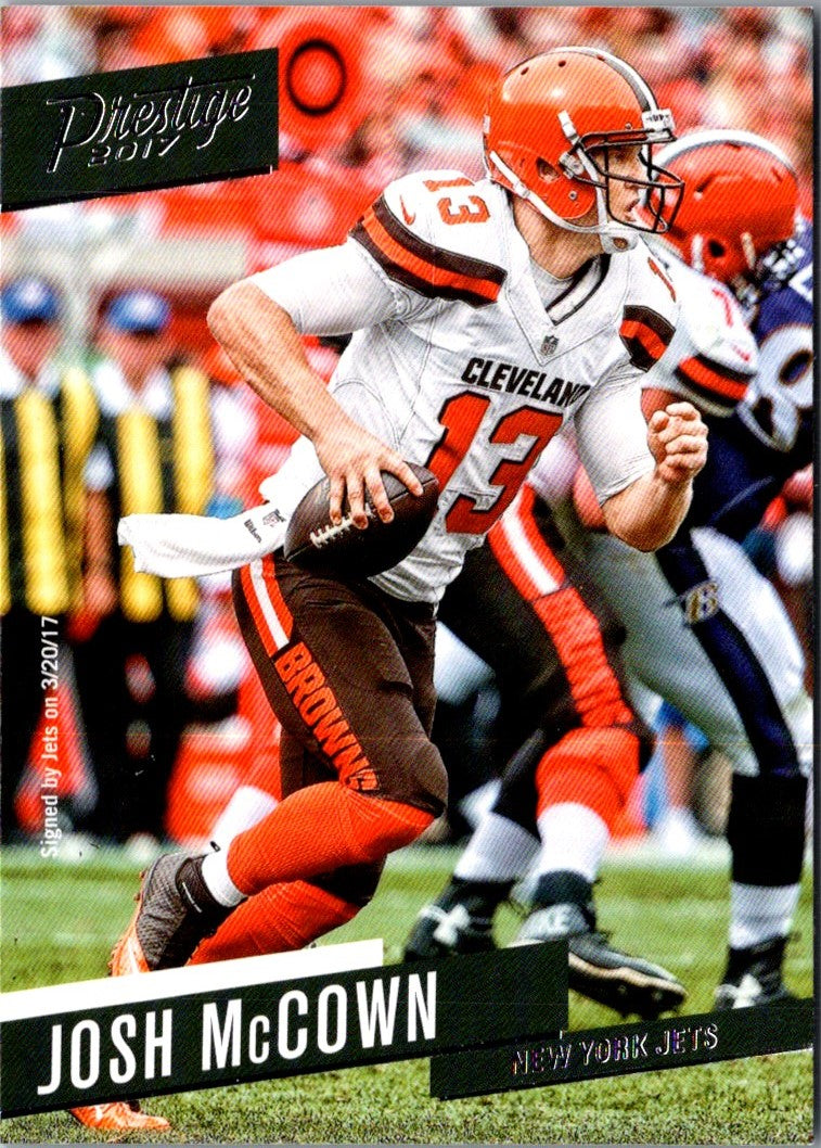 2017 Panini Prestige Josh McCown