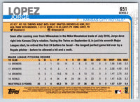 2019 Topps Jorge Lopez #651