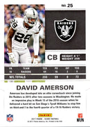 2017 Score David Amerson