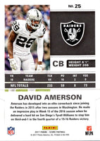 2017 Score David Amerson #25