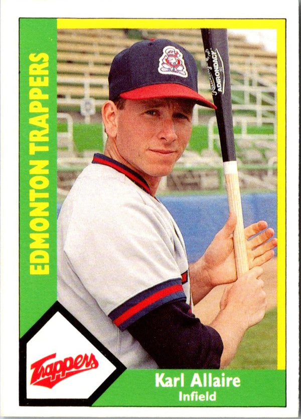 1990 CMC Edmonton Trappers Karl Allaire #22