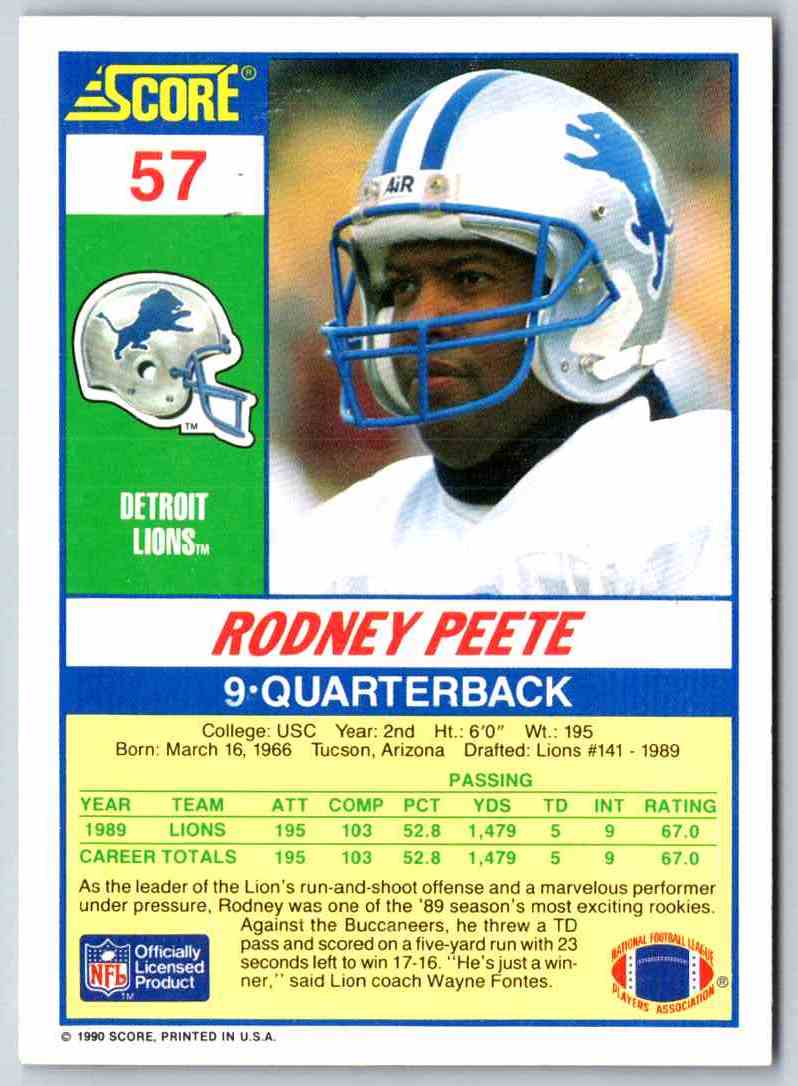 1990 Score Andre Reed