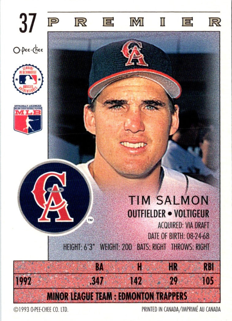 1993 O-Pee-Chee Premier Tim Salmon