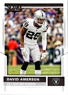 2017 Score David Amerson #25