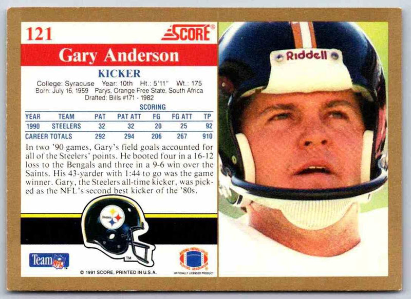 1991 Score Gary Anderson