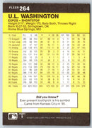 1986 Fleer U.L. Washington