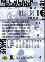 2000 Upper Deck Black Diamond Gold Brian Griese #36 /1000