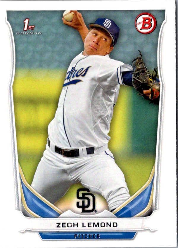 2014 Bowman Draft Picks & Prospects Zech Lemond #DP64