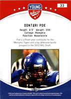 2012 Leaf Young Stars Dontari Poe #33