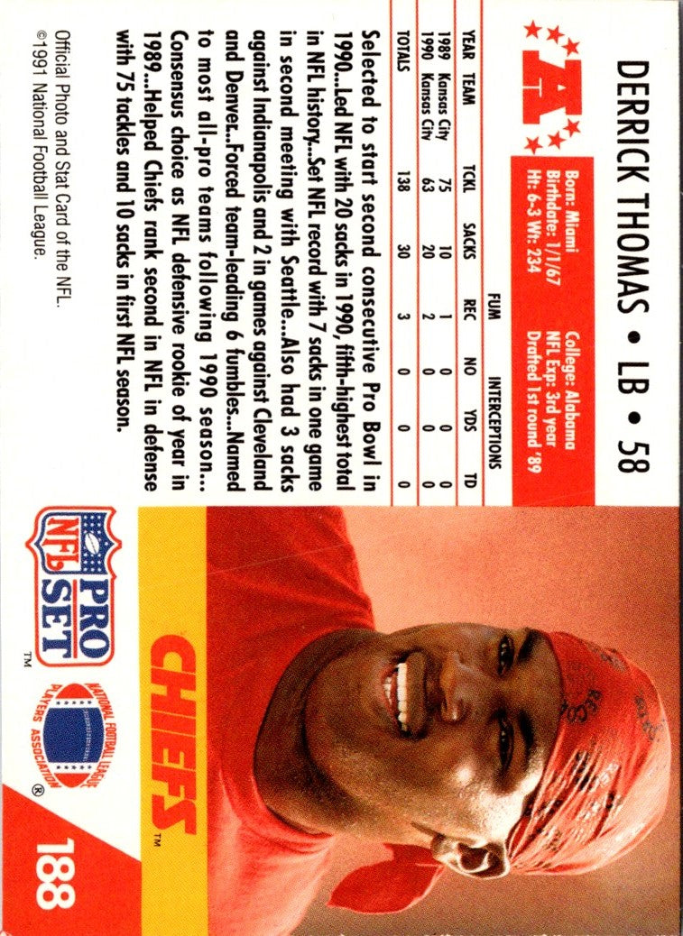 1991 Pro Set Spanish Derrick Thomas
