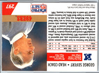1991 Pro Set George Seifert #297