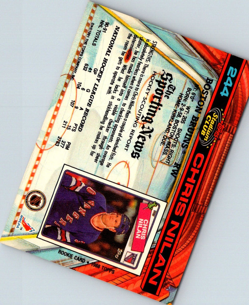 1991 Stadium Club Chris Nilan