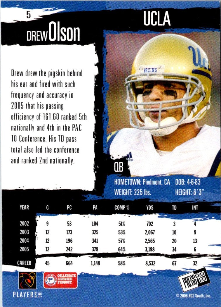 2006 Press Pass Drew Olson