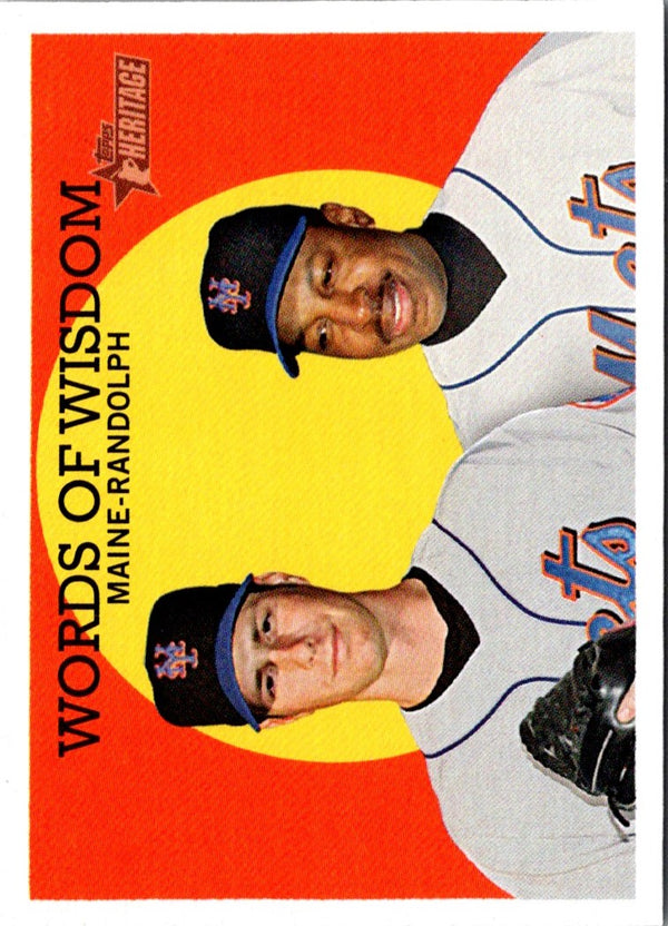 2008 Topps Heritage John Maine/Willie Randolph #383